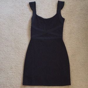 Free People Black Dress with open back Detail XS
